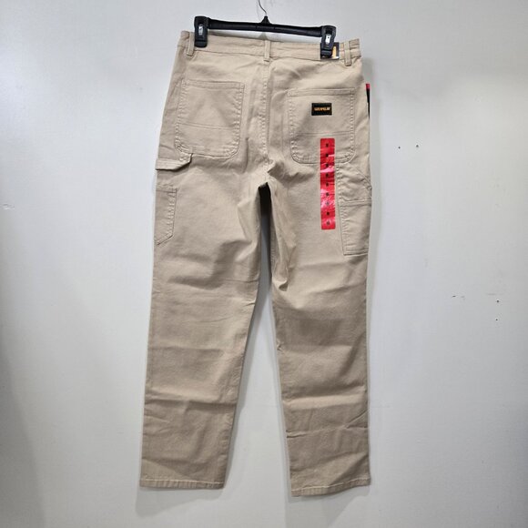 Cat Womens Beige Denim Cotton Work Pants Size 8 - Picture 6 of 14